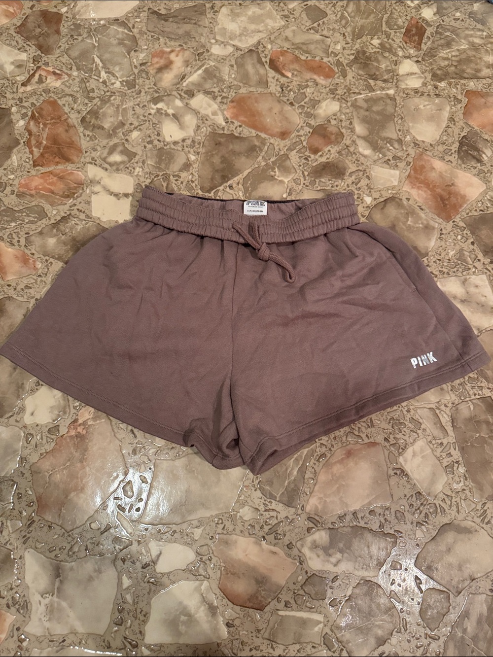 PINK Victoria's Secret Brown Drawstring Athletic Shorts